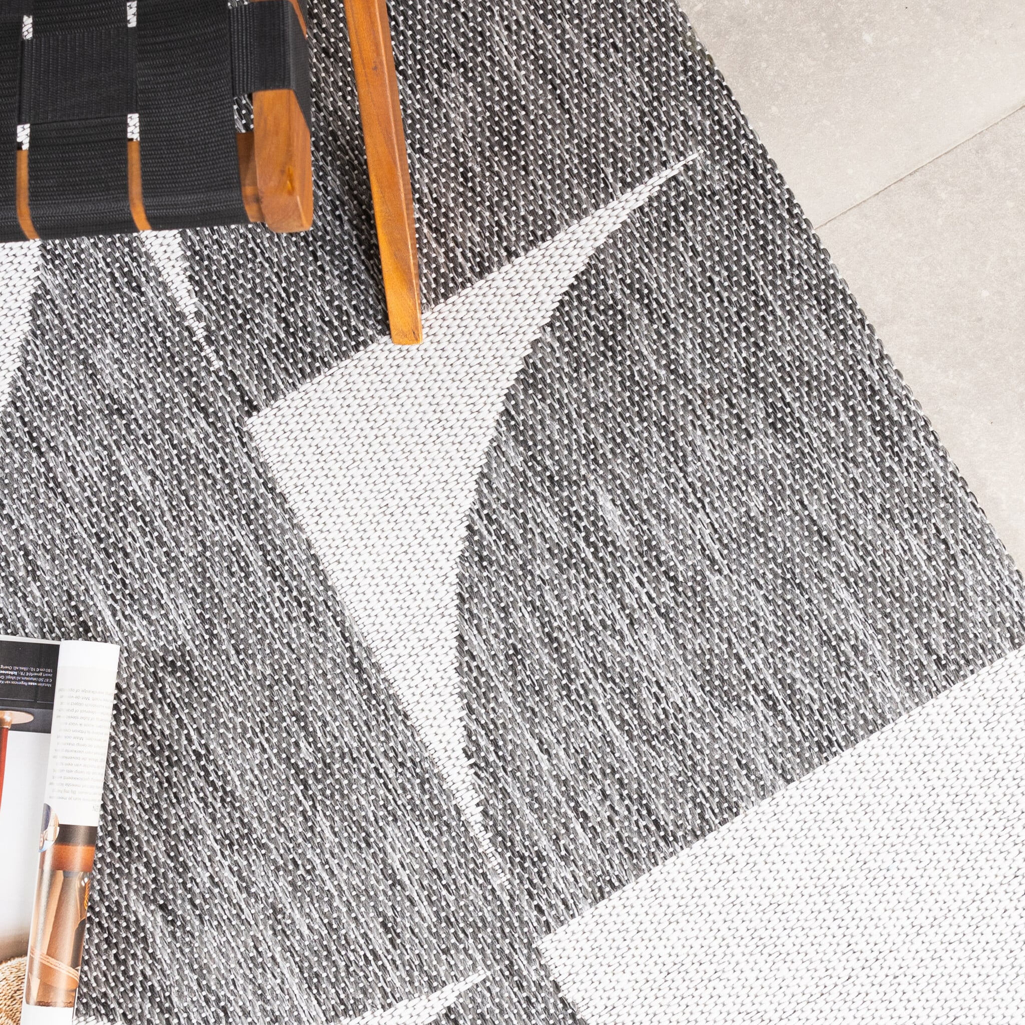 Outdoor Rug - Summer Shapes Grey