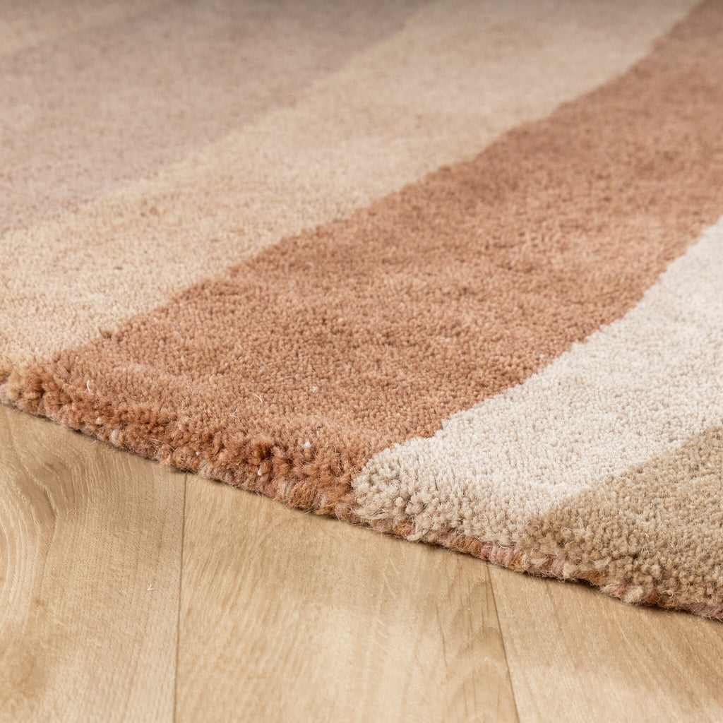 Round Wool Rug – Liora Beige