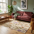 Washable rug – Misty Flowers Cream