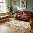 Washable rug – Misty Flowers Cream