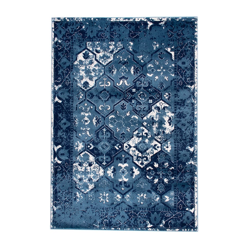 Vintage Rug - Deep Tile  Blue
