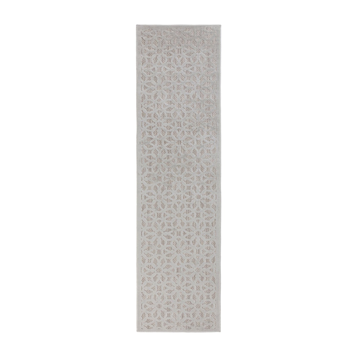 Balcony rug - Piatto Argento Silver/White