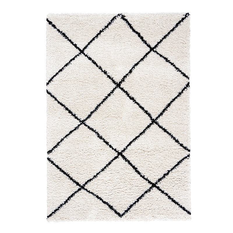 High Pile Rug - Sensa Lines Cream/Black