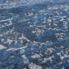 Vintage floor rug - The Fading World Blue Night 8254