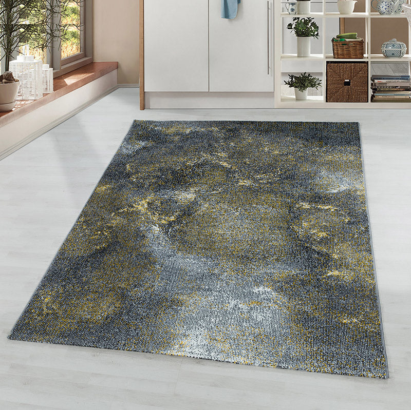 Modern floor rug - Optimism Light Yellow/Grey