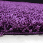 High-pile floor rug - Life Purple