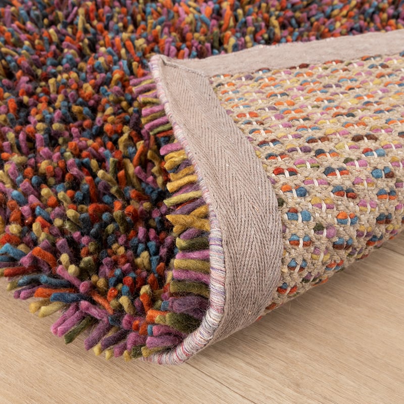 High Pile Wool Rug - Elin Multicolour