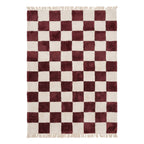 Checkerboard rug - Blox Fringe Red