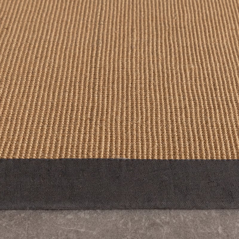 Sisal Rug - Tulum Border Anthracite