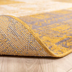 Patchwork Rug - Spring Ochre Yellow/Taupe