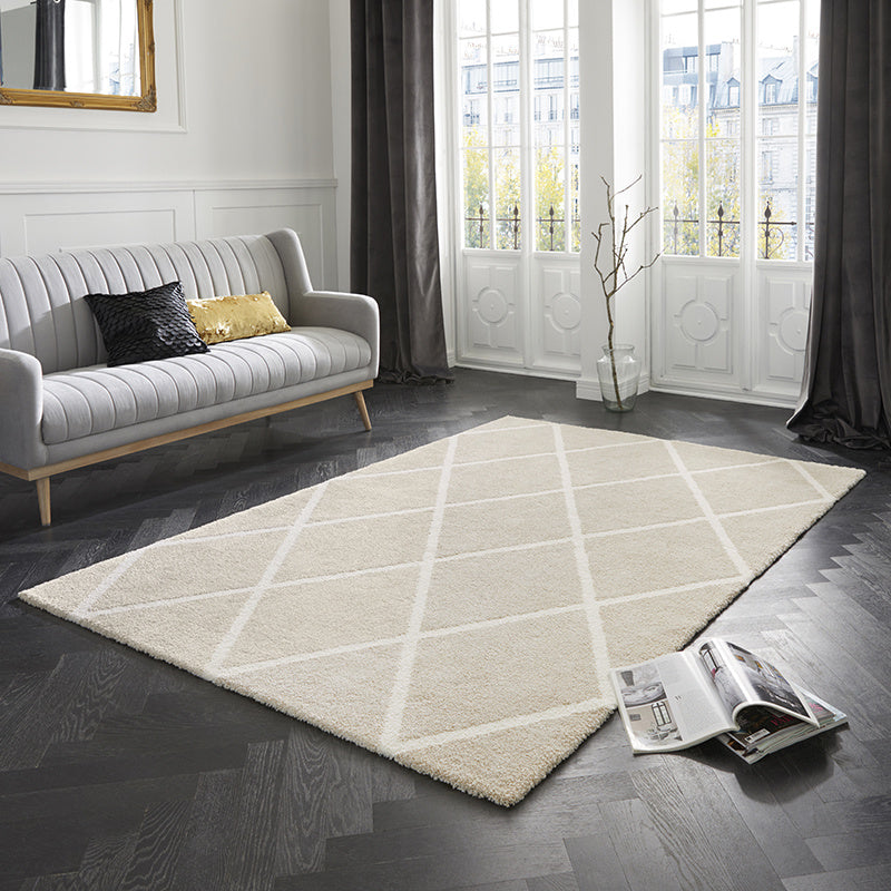 Scandinavian floor rug - Maniac Beige/Cream Lunel