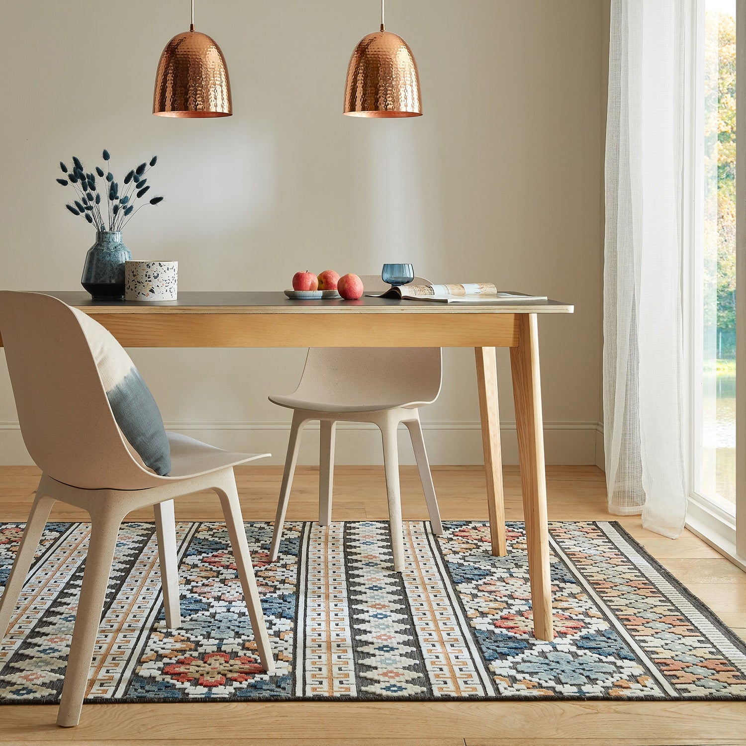 Indoor & Outdoor rug - Plazo Aster Blue