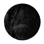 Round High Pile Rug - Comfy Supreme Black