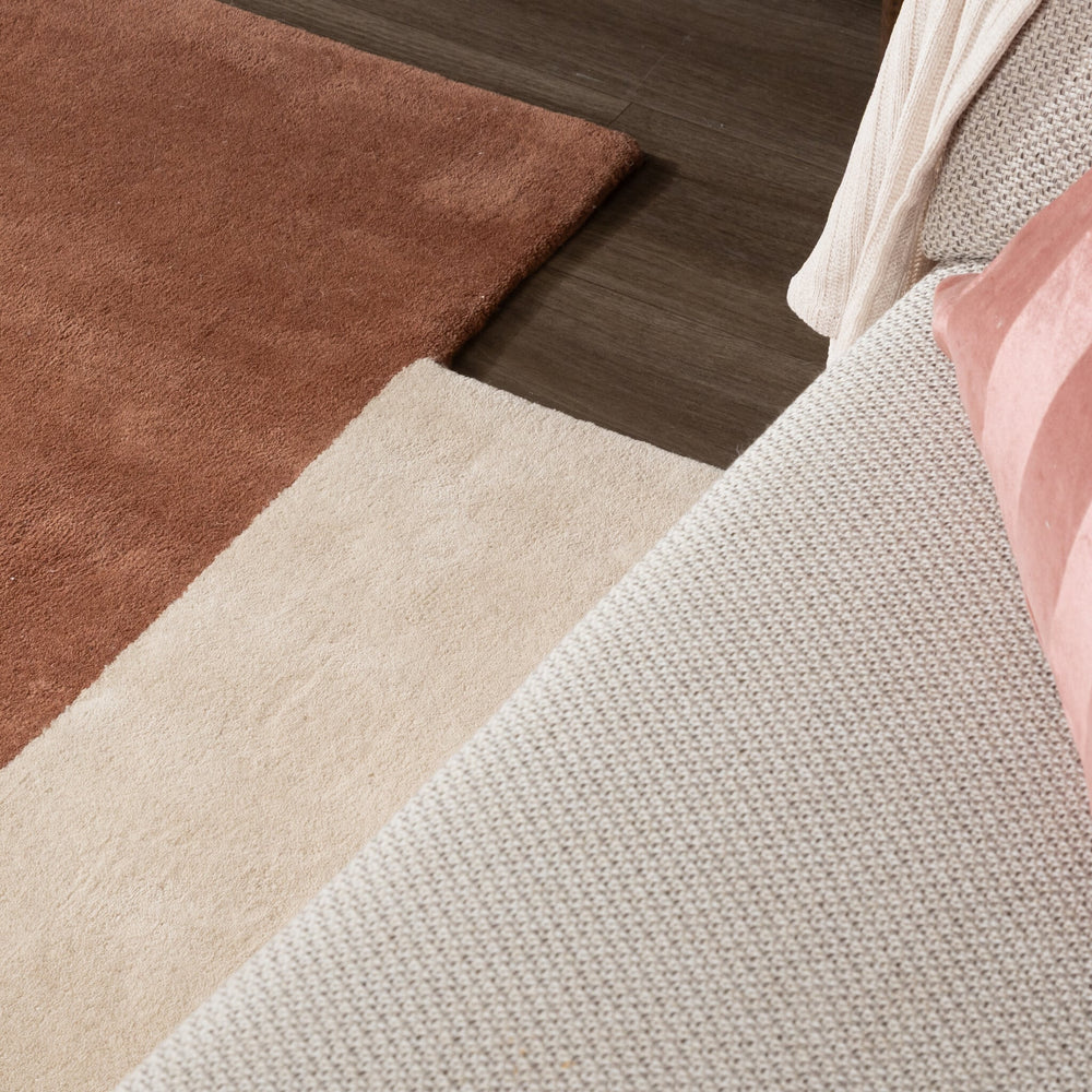 Wool Abstract Rug – Jules Creme/Terra