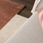 Wool Abstract Rug – Jules Creme/Terra