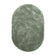 Oval Shaggy Rug - Blaze Green