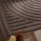 Irregular Rug - Flowy Wavy Taupe