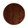 Round washable rug - Clean Dark Brown