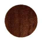 Round washable rug - Clean Dark Brown