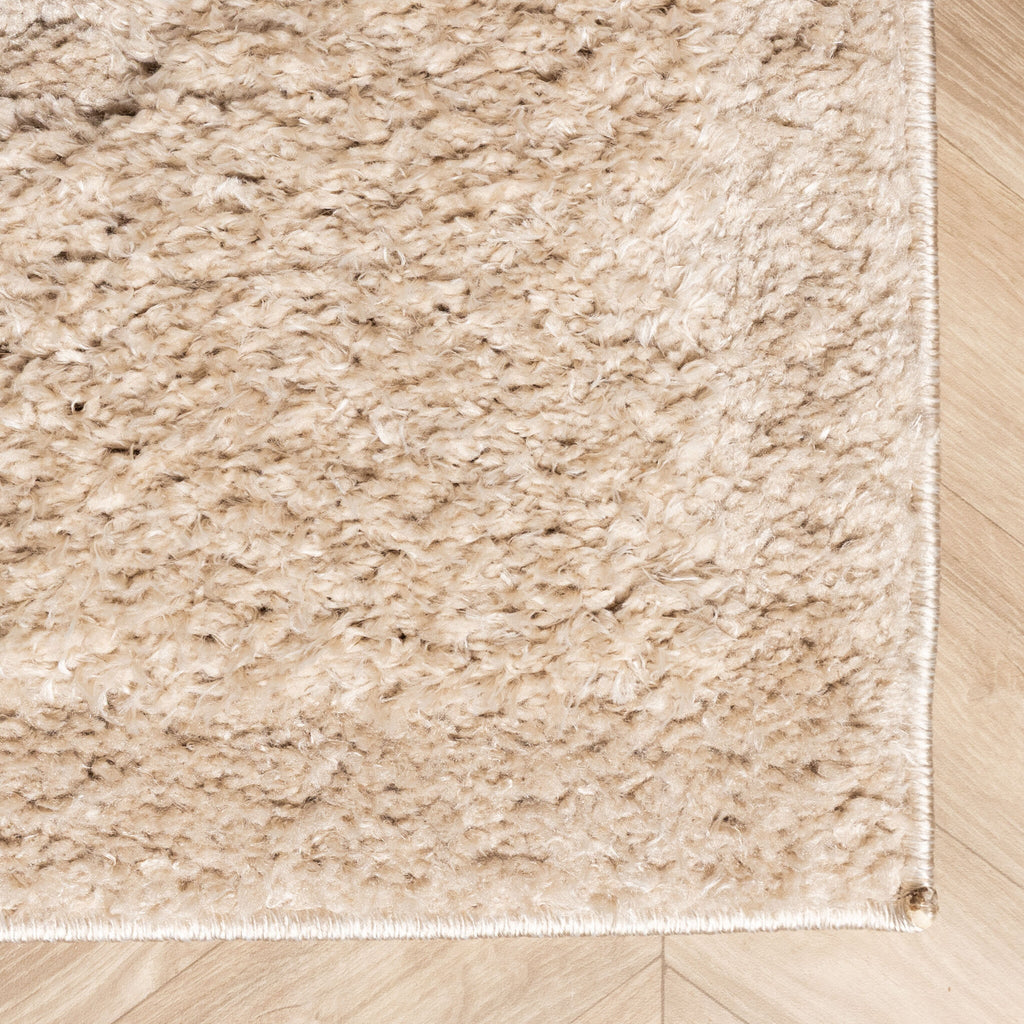 Scandinavian rug - Lova Border Beige