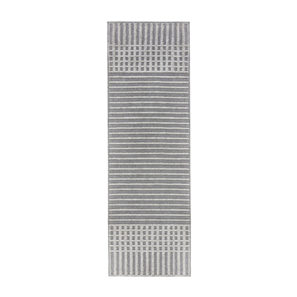 Washable runner - Elto Stripe Grey