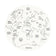 Round Kids Rug - Globe Cream