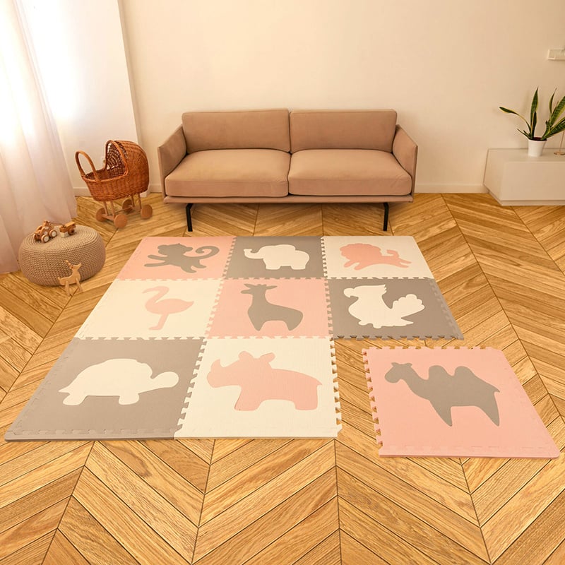 Foam Puzzle Mat XL - Lio Africa Pink