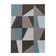Retro floor rug - Stencil Box Blue/Brown