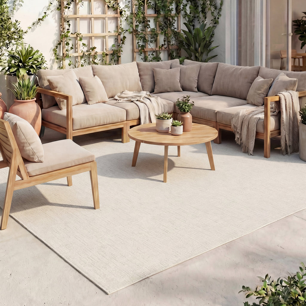 Outdoor Rug - Malta Melange Cream