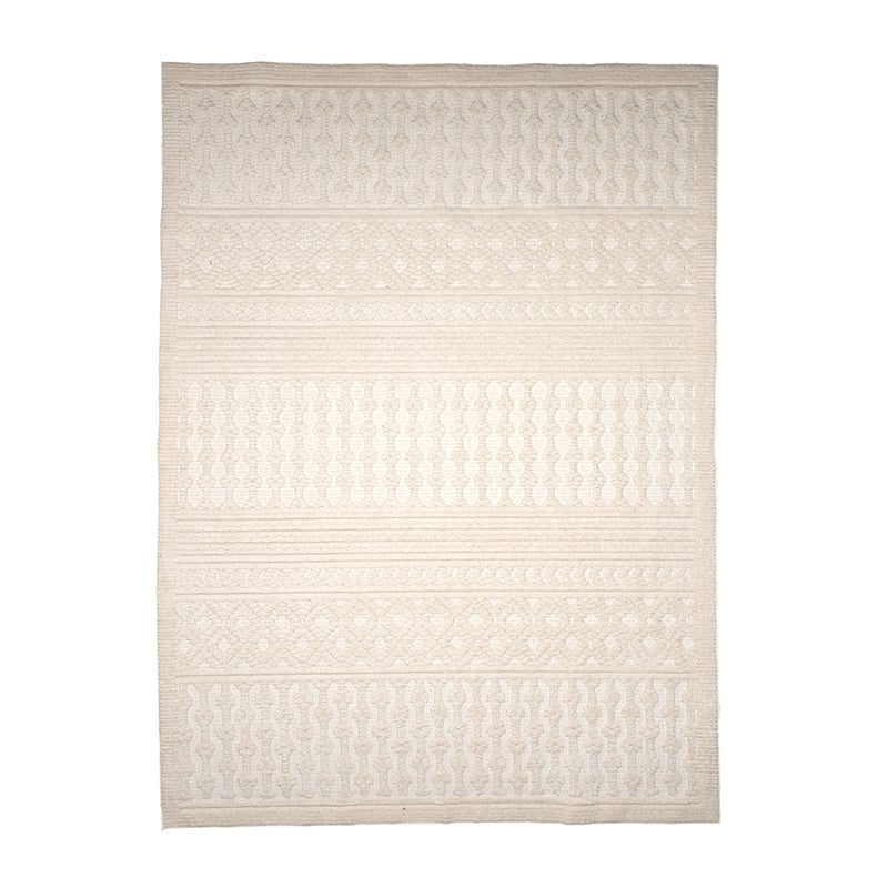 Washable Rug - Dunya Geo White