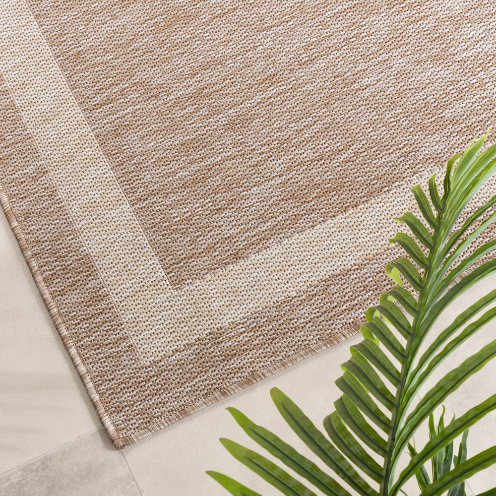 Balcony Rug - Sierra Border Beige/Cream