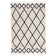 High Pile Rug - Grand Diamond Weave Cream/Black