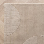 Wool Rug - Giselle Circles Cream