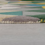 Round Modern Floor Rug - Illo Prism Multicolor