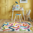 Colorful children's floor rug - Radiso Doodle Multicolor