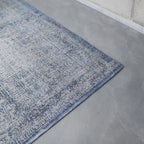Vintage floor rug - Fading World Medallion Blue 9065