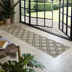 Retro balcony rug - Floreno Milan Beige/Black