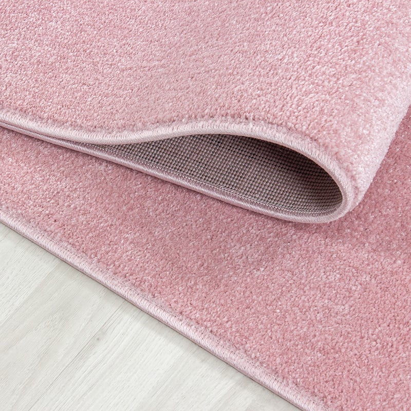 Round children's floor rug - Bambi Star Pink