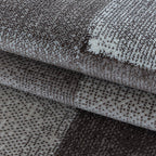 Modern Floor Rug - Streaky Box Brown/Beige