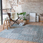 Patchwork Rug - Miracle Gray/Blue