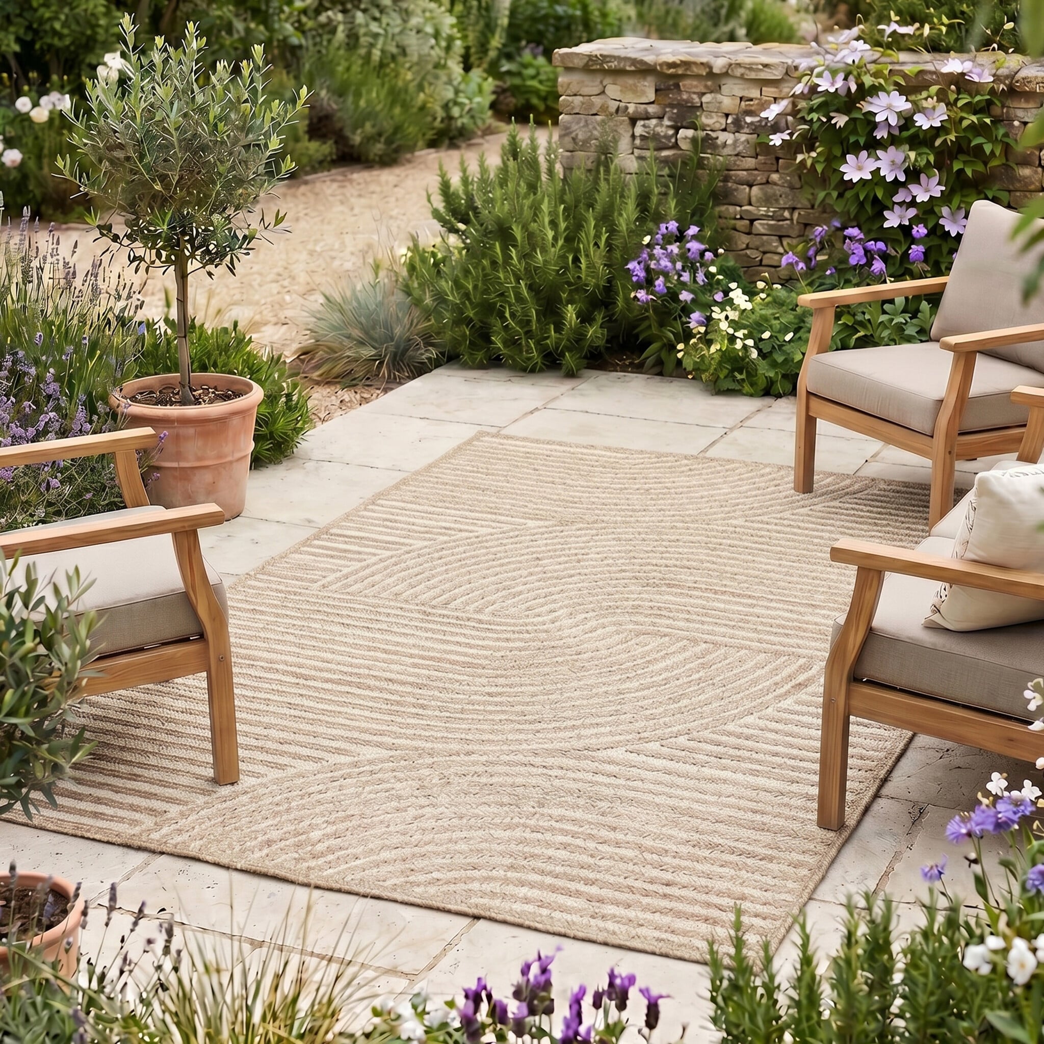 Modern Rug - Nori Curves Taupe