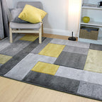 Modern floor rug - Hando Cosmos Ochre Yellow
