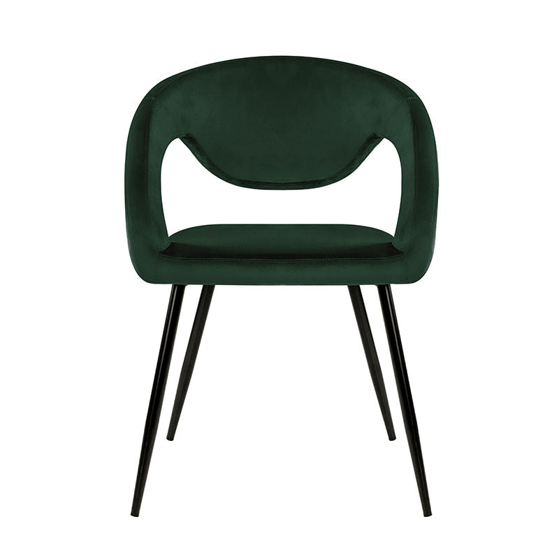 Velvet Dining Chair - Lenn Dark Green
