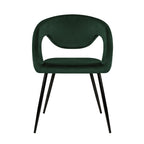 Velvet Dining Chair - Lenn Dark Green