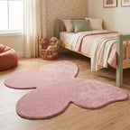 Washable Children’s Rug – Coco Butterfly Dark Pink