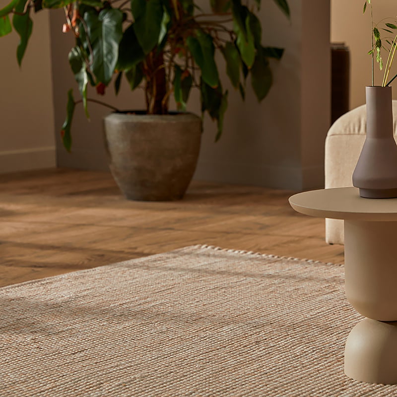 Custom-Made Wool Floor Rug - Verona ST Beige 142