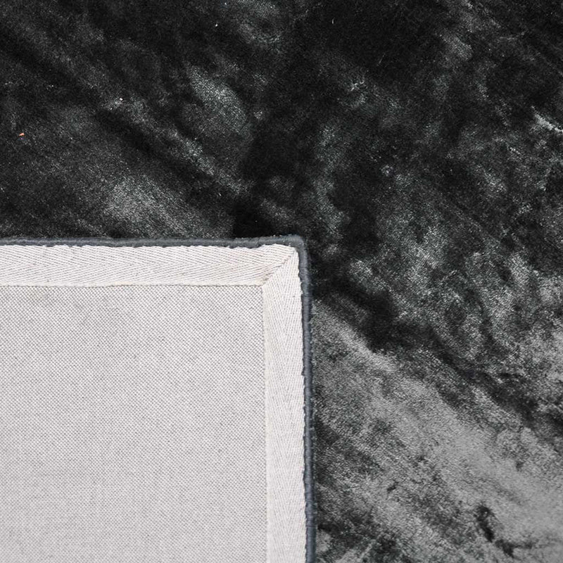 Viscose floor rug - Frederique Brown