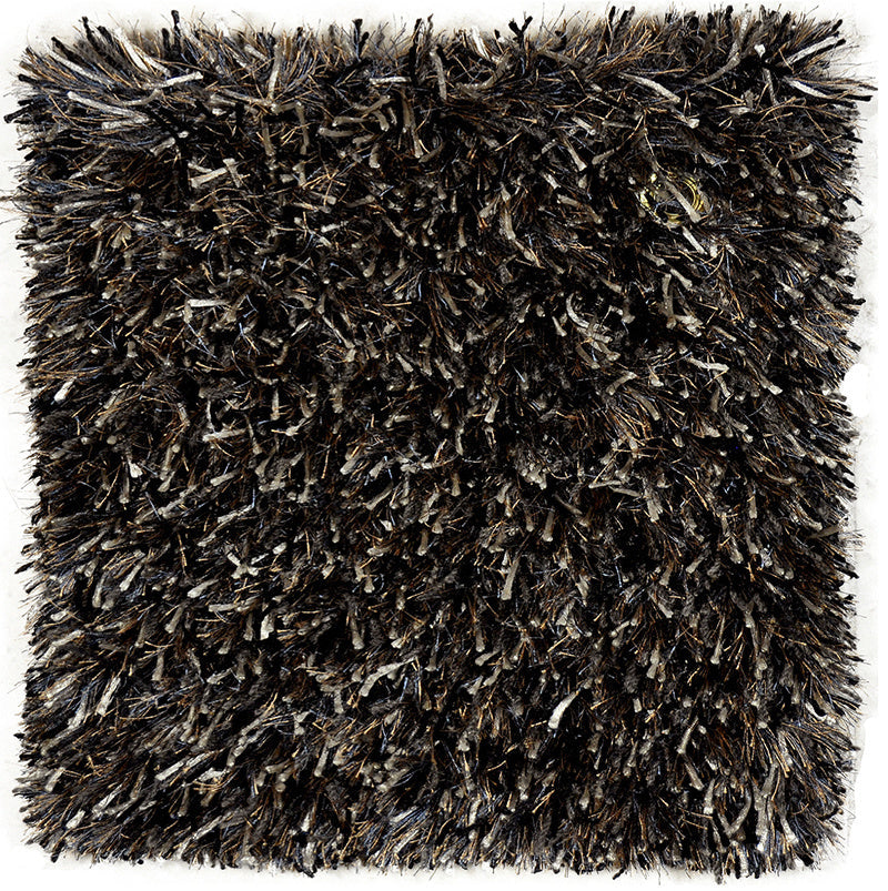 Shaggy floor rug - Paulina Black/Colour
