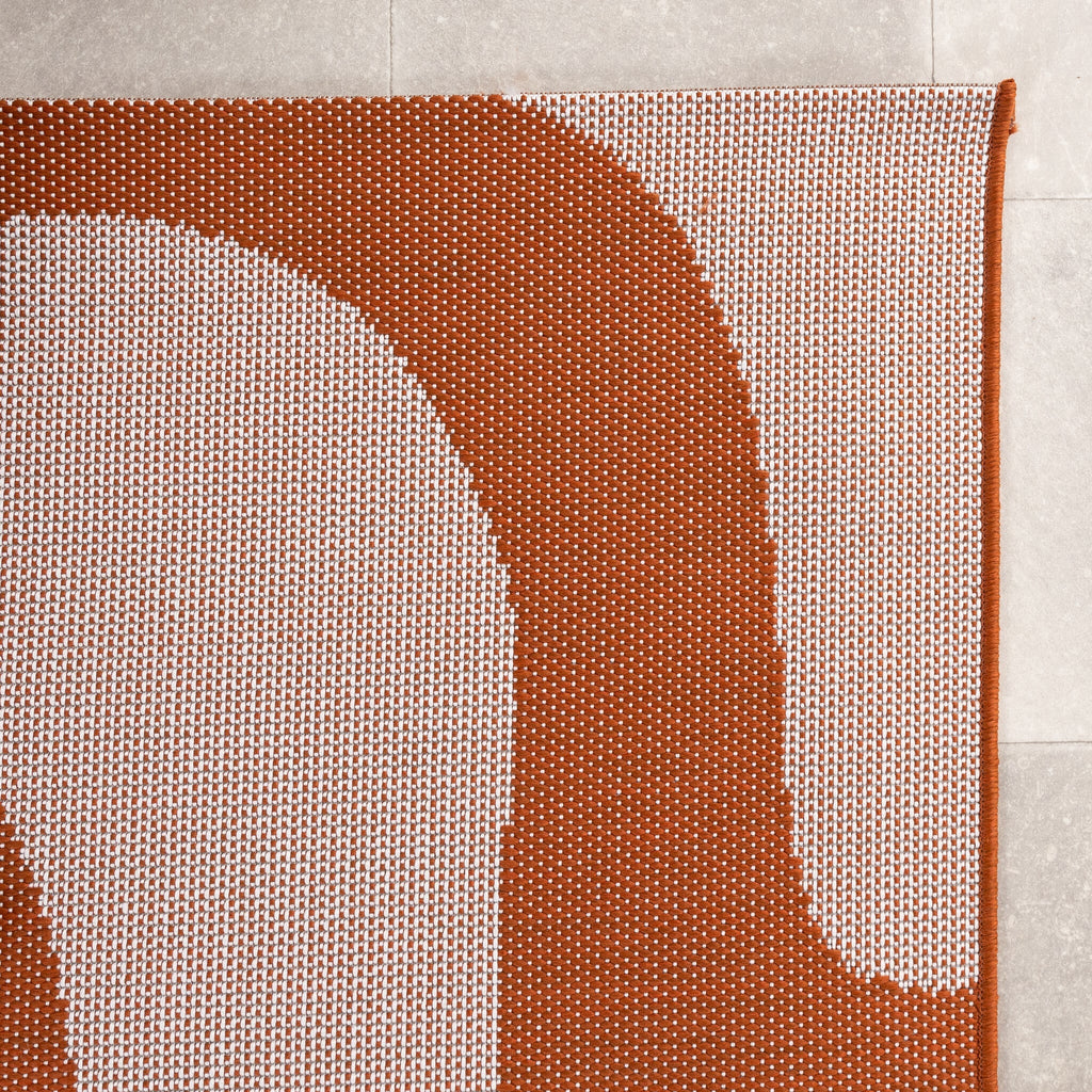 Outdoor Rug - Summer Swirl Terracotta