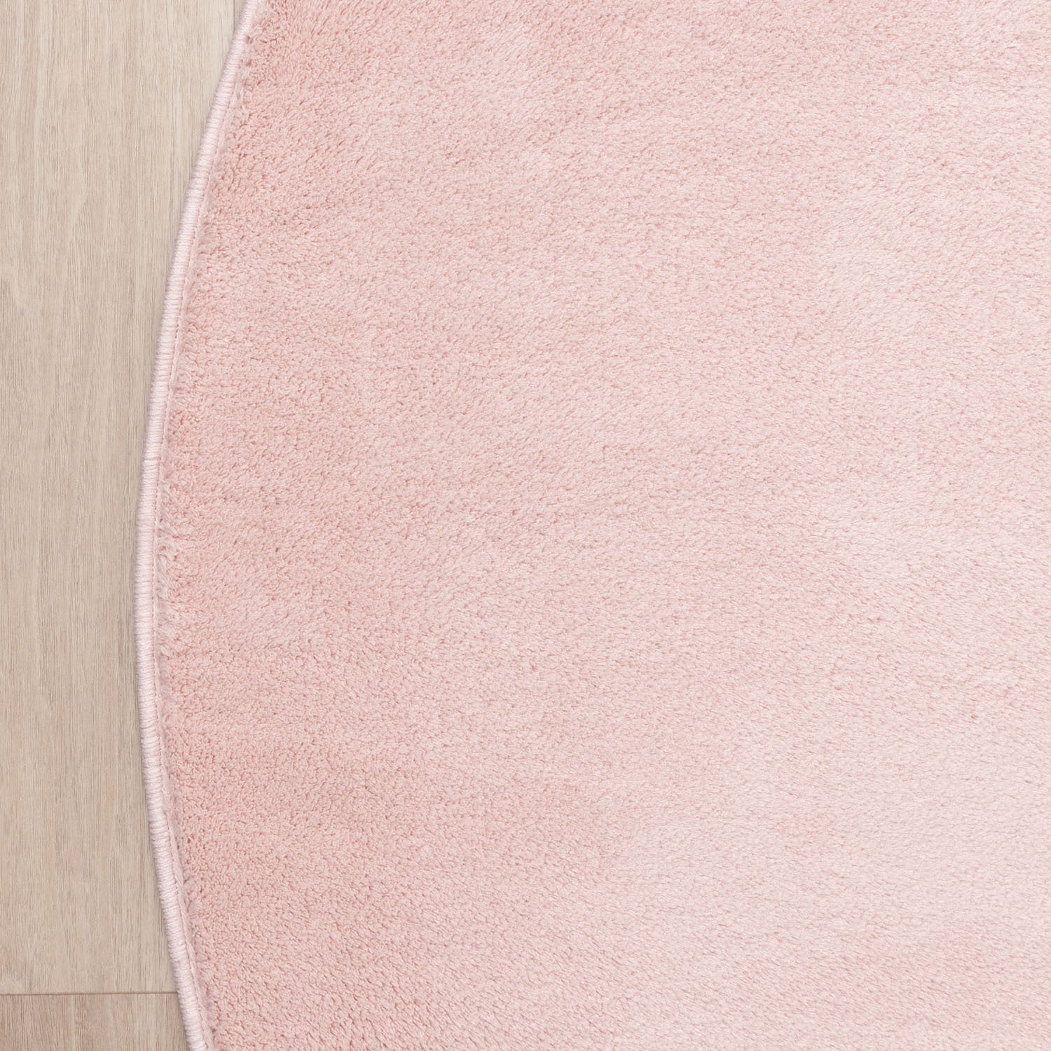 Round Washable Rug - Vivid Pink